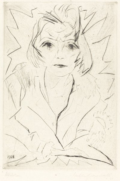 Dziewczyna, 1921. autorstwa Walter Gramatte
