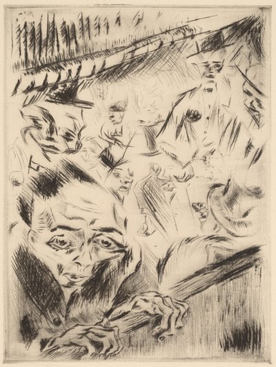 Robert w teatrze, 1918. autorstwa Walter Gramatte