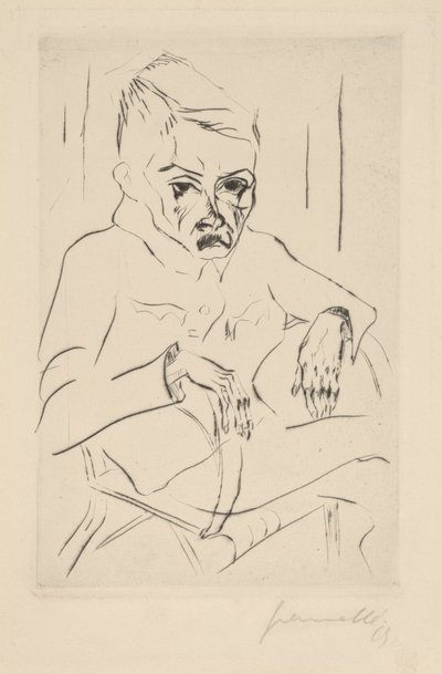 Zmęczony żołnierz I, 1919. autorstwa Walter Gramatte