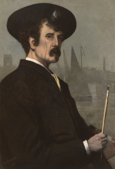 James Abbott McNeill Whistler (1834-1903) 1870 (olej na płótnie) autorstwa Walter Greaves