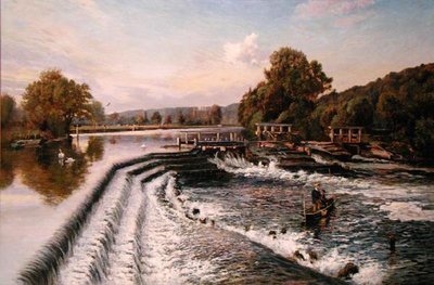 Jaz Boultera, Stary Windsor (olej na płótnie) autorstwa Walter H. Goldsmith