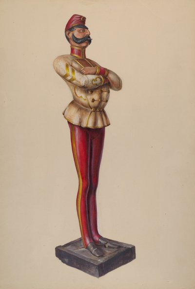 Rysunek sklepu z cygarami, c. 1937. autorstwa Walter Hochstrasser