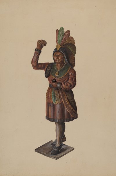 Sklep z cygarami Indian, ok. 1930 r. 1936. autorstwa Walter Hochstrasser