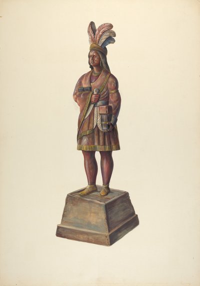 Sklep z cygarami Indian, ok. 1930 r. 1937. autorstwa Walter Hochstrasser