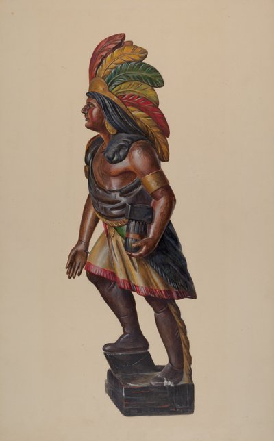 Sklep z cygarami Indian, ok. 1930 r. 1937. autorstwa Walter Hochstrasser