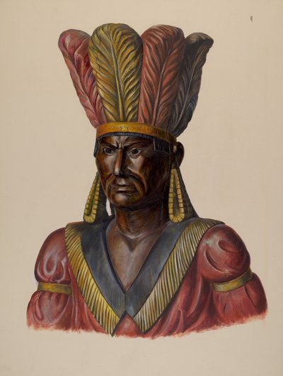 Sklep z cygarami Indian, ok. 1930 r. 1937. autorstwa Walter Hochstrasser