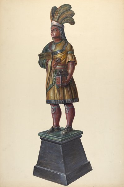 Sklep z cygarami Indian, ok. 1930 r. 1937. autorstwa Walter Hochstrasser