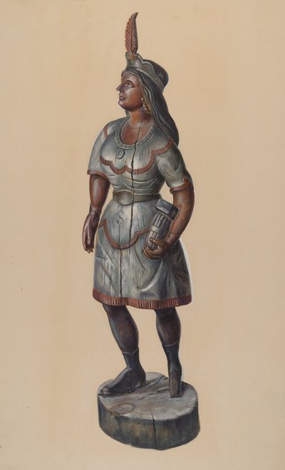 Sklep z cygarami Indian, ok. 1930 r. 1937. autorstwa Walter Hochstrasser