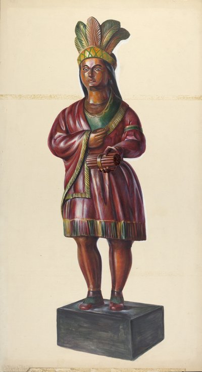 Sklep z cygarami Indian, ok. 1930 r. 1937. autorstwa Walter Hochstrasser