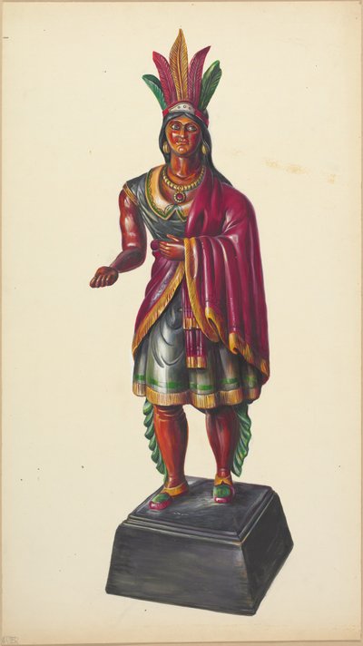Sklep z cygarami Indian, ok. 1930 r. 1937. autorstwa Walter Hochstrasser