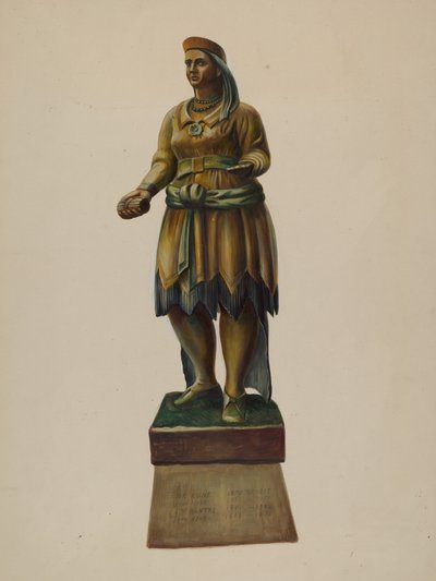 Sklep z cygarami Indian, ok. 1930 r. 1937. autorstwa Walter Hochstrasser