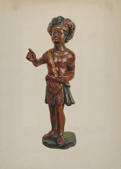 Sklep z cygarami Indian, ok. 1930 r. 1940. autorstwa Walter Hochstrasser