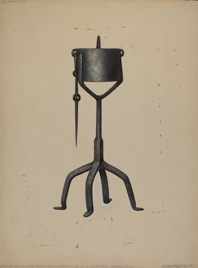 Lampa naftowa, ok. godz. 1938. autorstwa Walter Hochstrasser