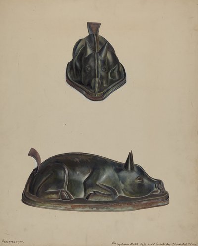 Pa. Niemiecka forma do ciasta, 19351942. autorstwa Walter Hochstrasser