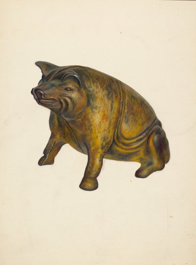 Bank zabawek: Świnia, ok. 1939. autorstwa Walter Hochstrasser