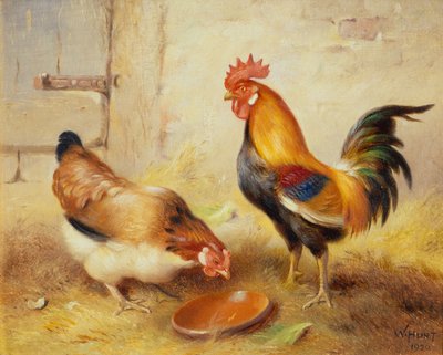 Karmienie Kurcząt autorstwa Walter Hunt