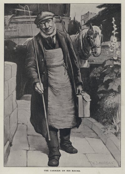 Przewoźnik na swojej rundzie (litos) autorstwa Walter Jenks Morgan
