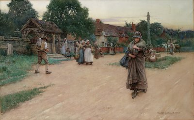 Zdradzony, 1887 autorstwa Walter Langley