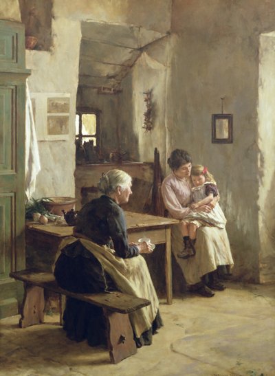 Matczyna miłość autorstwa Walter Langley