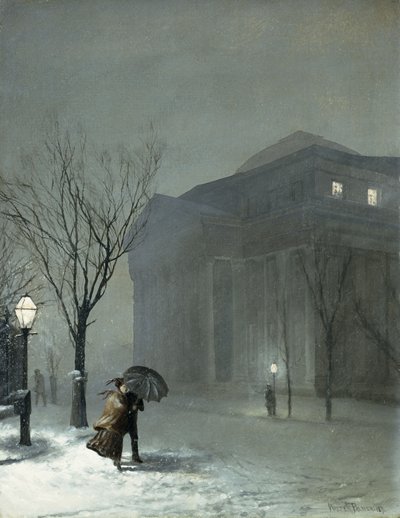 Albany w śniegu autorstwa Walter Launt Palmer