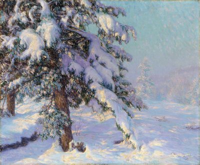 Śnieżny (olej na płótnie) autorstwa Walter Launt Palmer