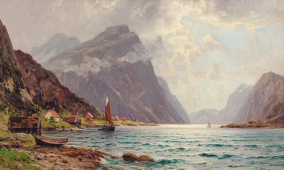 Krajobraz fiordów autorstwa Walter Moras