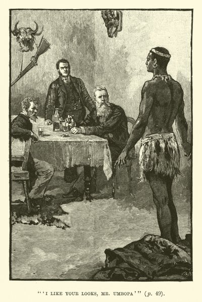 Ilustracja do Kopalni Króla Salomona autorstwa H Rider Haggard autorstwa Walter Paget