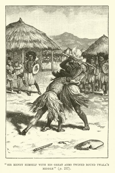 Ilustracja do Kopalni Króla Salomona autorstwa H Rider Haggard autorstwa Walter Paget