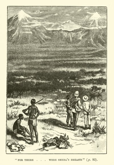 Ilustracja do Kopalni Króla Salomona autorstwa H Rider Haggard autorstwa Walter Paget