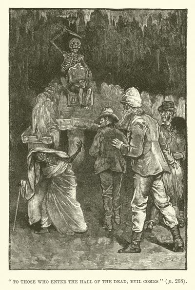 Ilustracja do Kopalni Króla Salomona autorstwa H Rider Haggard autorstwa Walter Paget