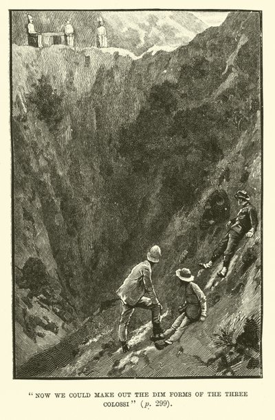 Ilustracja do Kopalni Króla Salomona autorstwa H Rider Haggard autorstwa Walter Paget