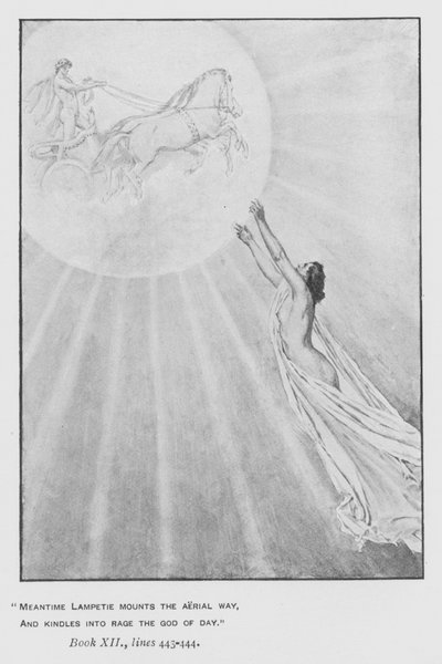 Ilustracja do Odysei Homera Papieża (lito) autorstwa Walter Paget