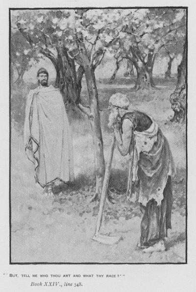 Ilustracja do Papieskiej Odysei Homera (lito) autorstwa Walter Paget