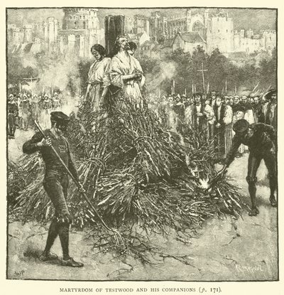 Męczeństwo Testwood i jego towarzyszy autorstwa Walter Paget