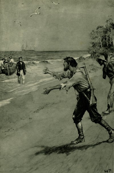 Koniec podróży Edwarda Johna Eyre autorstwa Walter Paget