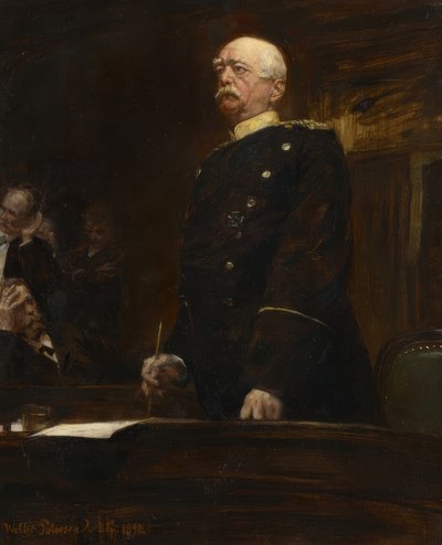 Portret księcia Bismarcka w Reichstagu autorstwa Walter Petersen