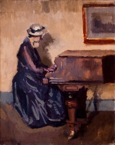 Chopin, ok. 1914 (olej na płótnie) autorstwa Walter Richard Sickert