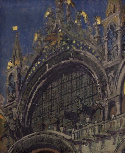 Konie św. Marka, Wenecja autorstwa Walter Richard Sickert