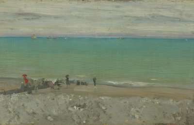 La Plage, Dieppe, ok. 1885 (olej na desce) autorstwa Walter Richard Sickert