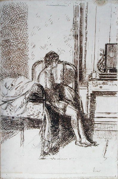 Pani Chóru (atrament na papierze) autorstwa Walter Richard Sickert