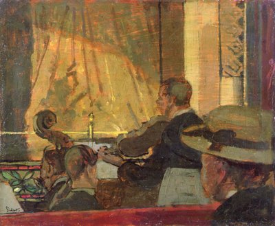 Music Hall (olej na panelu) autorstwa Walter Richard Sickert