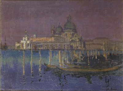 Nokturn: Dogana i Santa Maria della Salute, Wenecja, 1896 autorstwa Walter Richard Sickert