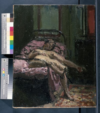 Akt na łóżku autorstwa Walter Richard Sickert
