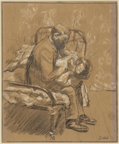 Perswazja, ok. 1908 (kreda na papierze) autorstwa Walter Richard Sickert