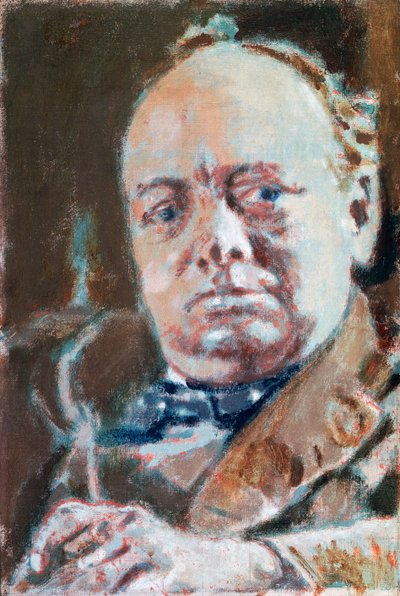 Portret Sir Winstona Leonarda Spencera Churchilla (Woodstock autorstwa Walter Richard Sickert