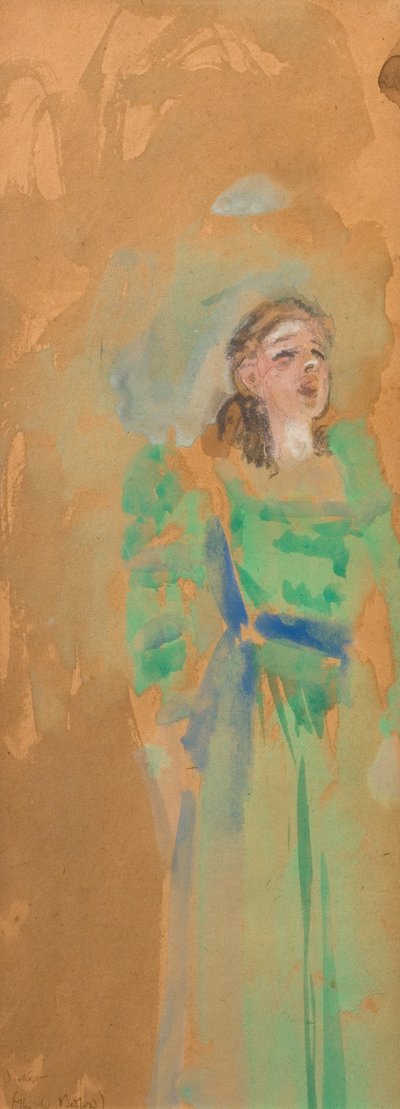 Piosenkarz w Old Bedford autorstwa Walter Richard Sickert