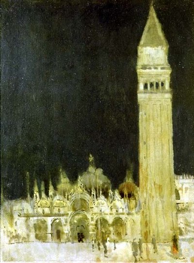 Kampanila, Wenecja, ok. 1896-97 (olej na płótnie) autorstwa Walter Richard Sickert