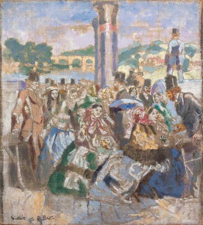 Rzeka [według Johna Gilberta], ok. 1930-31 (olej na płótnie) autorstwa Walter Richard Sickert