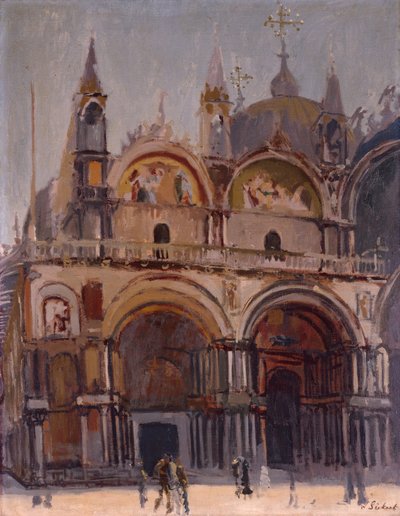 Widok na Plac Świętego Marka i Bazylikę, ok. 1901 (olej na płótnie) autorstwa Walter Richard Sickert