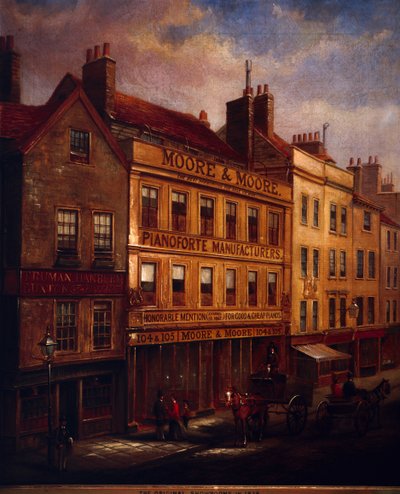 Bishopsgate, Londyn, 1871, 1872 autorstwa Walter Riddle